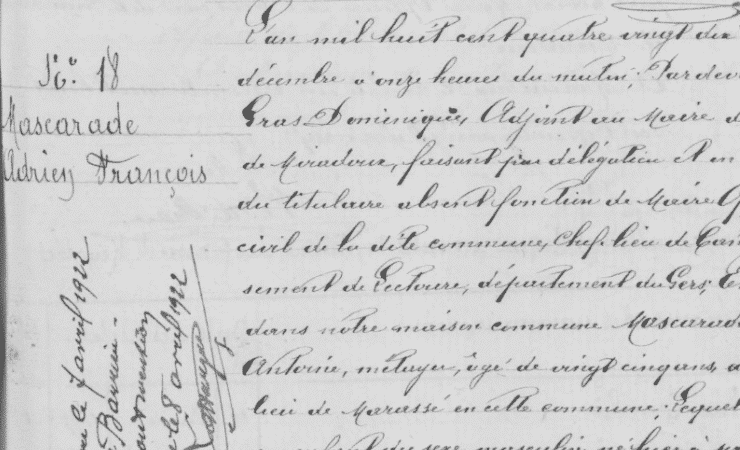 L’état civil et les registres paroissiaux français